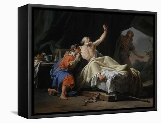 Isaac Blessing Jacob, 1768-Nicolas Guy Brenet-Framed Stretched Canvas