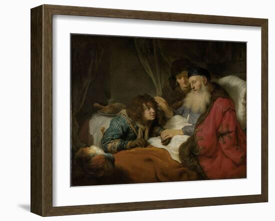 Isaac Blessing Jacob, C.1638-Govaert Flinck-Framed Giclee Print