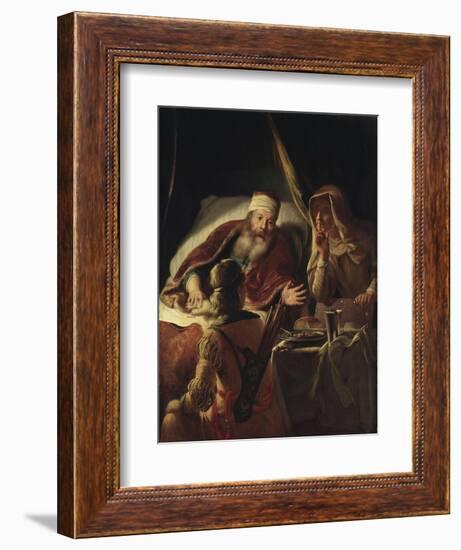 Isaac Blessing Jacob, c.1660-70-Abraham van Dyck-Framed Giclee Print