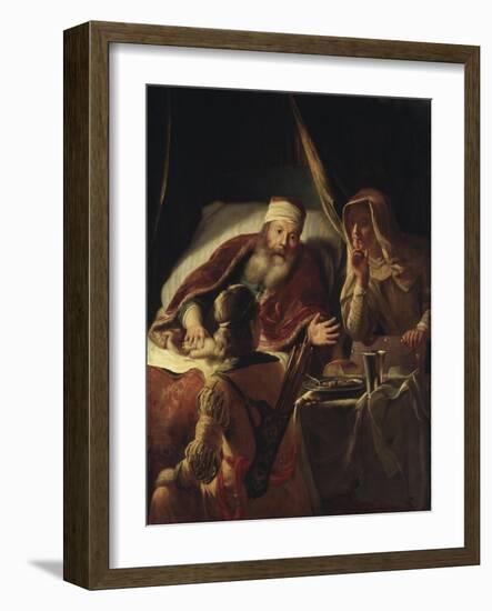 Isaac Blessing Jacob, c.1660-70-Abraham van Dyck-Framed Giclee Print