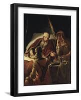 Isaac Blessing Jacob, c.1660-70-Abraham van Dyck-Framed Giclee Print