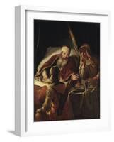 Isaac Blessing Jacob, c.1660-70-Abraham van Dyck-Framed Giclee Print