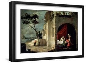 Isaac Blessing Jacob, C1660-Bartolomé Esteban Murillo-Framed Giclee Print