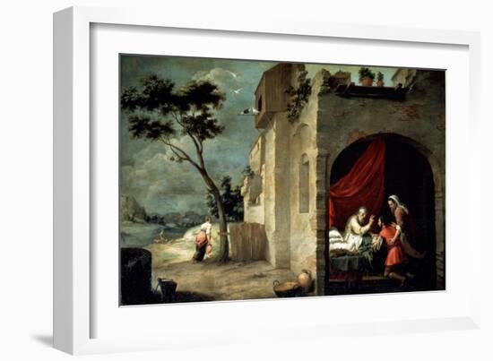 Isaac Blessing Jacob, C1660-Bartolomé Esteban Murillo-Framed Giclee Print