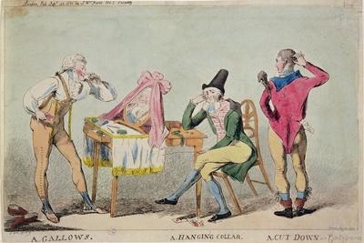 Cartoon of the French Aristocratic Emigres in England During the Revolution, 1791