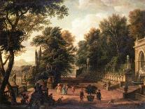 The Gardens at the Villa D'este, Tivoli, 1731 (Oil on Canvas)-Isaac de Moucheron-Giclee Print