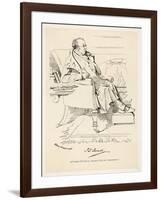 Isaac Disraeli Scholar Father of Benjamin Disraeli-Daniel Maclise-Framed Art Print