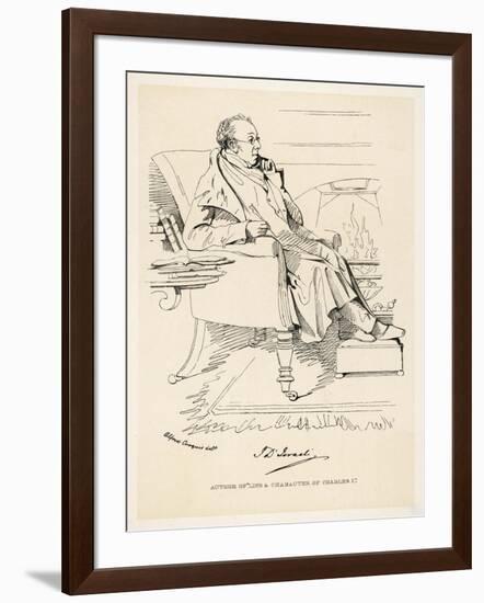 Isaac Disraeli Scholar Father of Benjamin Disraeli-Daniel Maclise-Framed Art Print