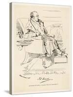 Isaac Disraeli Scholar Father of Benjamin Disraeli-Daniel Maclise-Stretched Canvas