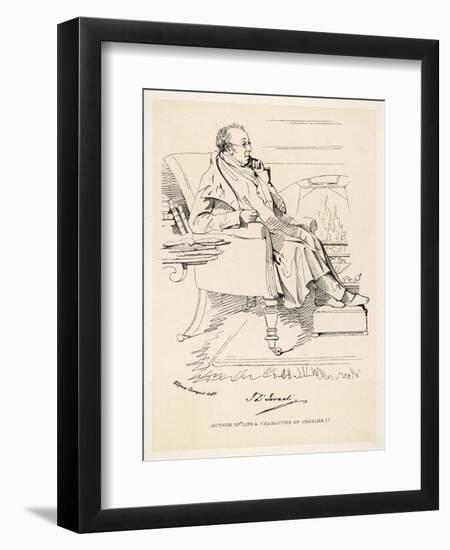 Isaac Disraeli Scholar Father of Benjamin Disraeli-Daniel Maclise-Framed Art Print