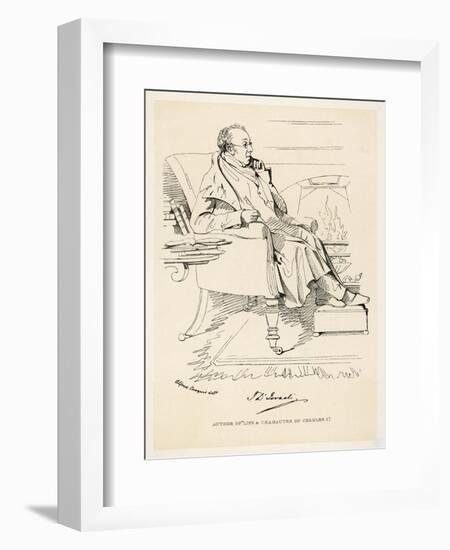 Isaac Disraeli Scholar Father of Benjamin Disraeli-Daniel Maclise-Framed Art Print