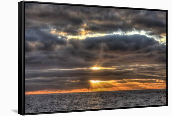 Isaac Hale Beach Park, near former town of Kalapana, Big Island, Hawaii-Stuart Westmorland-Framed Stretched Canvas