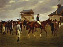 Sir Horace Farquhar's Chestnut Colt 'Nouveau Riche' in the Winner's Enclosure, Newmarket-Isaac J. Cullin-Stretched Canvas