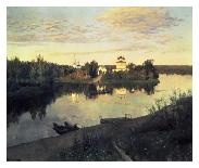 Lake Russia, 1900-Isaac Levitan-Framed Art Print