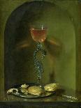 Still Life with Bread and Wine Glass-Isaac Luttichuys-Stretched Canvas