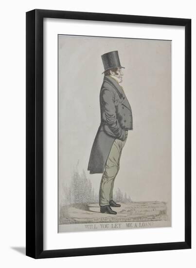 Isaac Lyon Goldsmid, Will You Let Me a Loan?, 1824-Richard Dighton-Framed Giclee Print