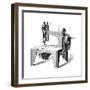 Isaac Merrit Singer's First Sewing Machine, Patented in 1851-null-Framed Premium Giclee Print