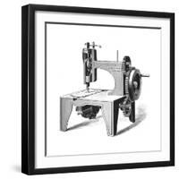 Isaac Merrit Singer's First Sewing Machine, Patented in 1851-null-Framed Premium Giclee Print