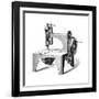 Isaac Merrit Singer's First Sewing Machine, Patented in 1851-null-Framed Giclee Print