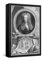 Isaac Newton (1642-172), English Mathematician, Astronomer and Physicist, 1738-Jacobus Houbraken-Framed Stretched Canvas