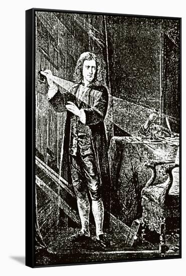 Isaac Newton (1643-1727)-null-Framed Stretched Canvas