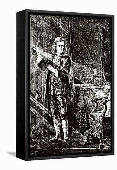 Isaac Newton (1643-1727)-null-Framed Stretched Canvas