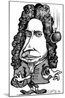 Isaac Newton, Caricature-Gary Gastrolab-Mounted Photographic Print