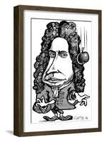 Isaac Newton, Caricature-Gary Gastrolab-Framed Photographic Print