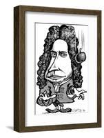 Isaac Newton, Caricature-Gary Gastrolab-Framed Photographic Print