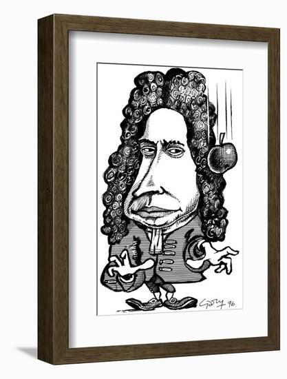 Isaac Newton, Caricature-Gary Gastrolab-Framed Photographic Print