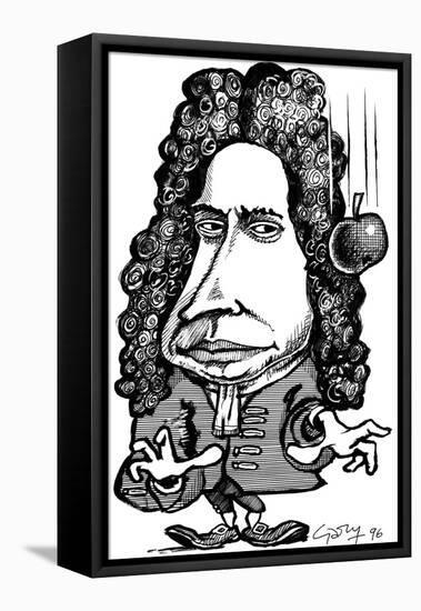 Isaac Newton, Caricature-Gary Gastrolab-Framed Stretched Canvas