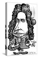 Isaac Newton, Caricature-Gary Gastrolab-Stretched Canvas
