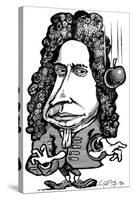 Isaac Newton, Caricature-Gary Gastrolab-Stretched Canvas