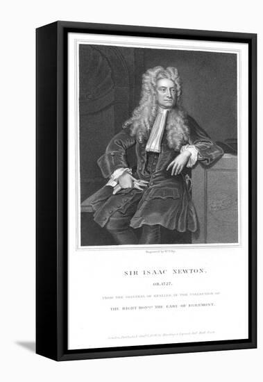 Isaac Newton, English Mathematician and Physicist, 1836-William Thomas Fry-Framed Stretched Canvas