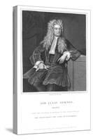 Isaac Newton, English Mathematician and Physicist, 1836-William Thomas Fry-Stretched Canvas