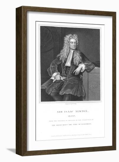 Isaac Newton, English Mathematician and Physicist, 1836-William Thomas Fry-Framed Giclee Print