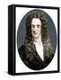 Isaac Newton, English mathematician, astronomer and physicist, (1818)-R Page-Framed Stretched Canvas