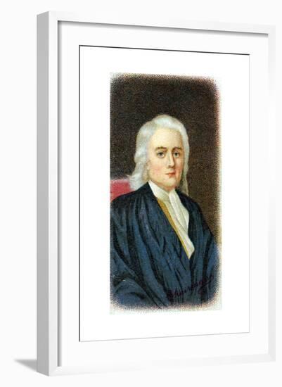 Isaac Newton, English Mathematician, Astronomer and Physicist-null-Framed Giclee Print