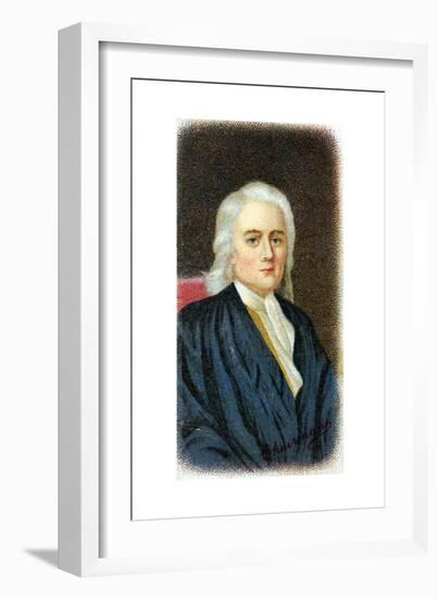 Isaac Newton, English Mathematician, Astronomer and Physicist-null-Framed Giclee Print