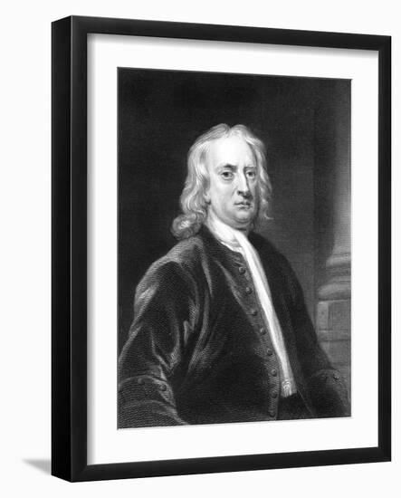 Isaac Newton, English Mathematician, Astronomer and Physicist-E Scriven-Framed Giclee Print