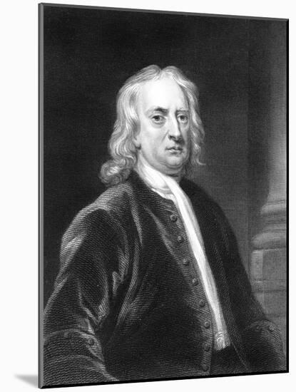 Isaac Newton, English Mathematician, Astronomer and Physicist-E Scriven-Mounted Giclee Print