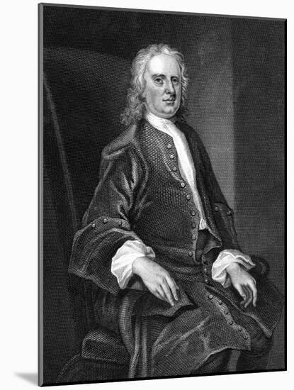 Isaac Newton, English Mathematician, Physicist and Astronomer-null-Mounted Giclee Print