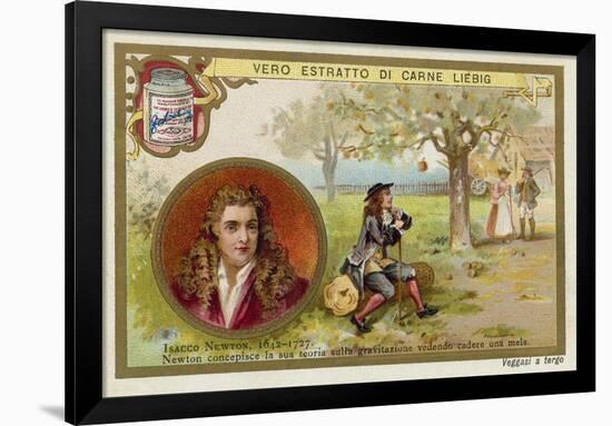 Isaac Newton, English Physicist and Mathematician-null-Framed Giclee Print