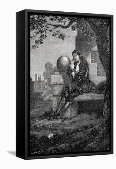 Isaac Newton, English Scientist and Mathematician, 17th Century-null-Framed Stretched Canvas