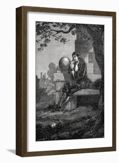 Isaac Newton, English Scientist and Mathematician, 17th Century-null-Framed Giclee Print