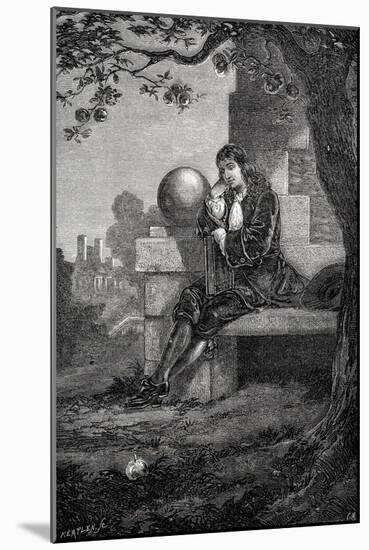 Isaac Newton, English Scientist and Mathematician, 17th Century-null-Mounted Giclee Print