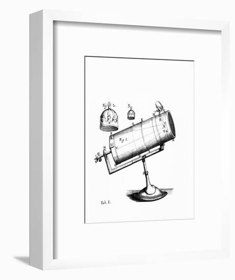 Isaac Newton's Design for a Reflecting Telescope-Science Photo Library-Framed Photographic Print