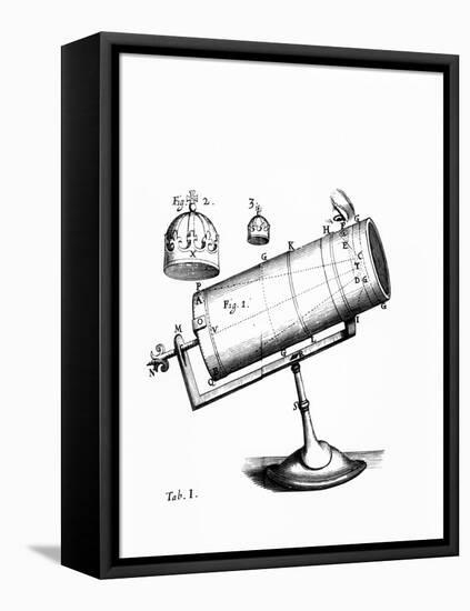 Isaac Newton's Design for a Reflecting Telescope-Science Photo Library-Framed Stretched Canvas