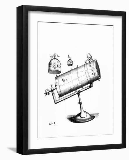 Isaac Newton's Design for a Reflecting Telescope-Science Photo Library-Framed Photographic Print