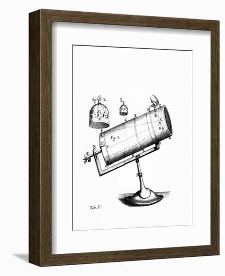 Isaac Newton's Design for a Reflecting Telescope-Science Photo Library-Framed Premium Photographic Print